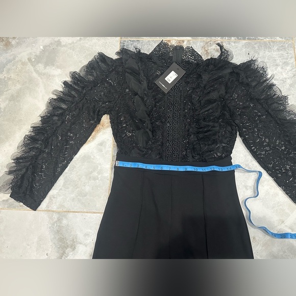 Fashion Nova Black Trousers Jumpsuit - Picture 10 of 16